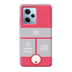 Little Hearts Customized Printed Back Cover for Redmi Note 12 5G