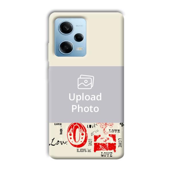 LOVE Customized Printed Back Cover for Redmi Note 12 5G