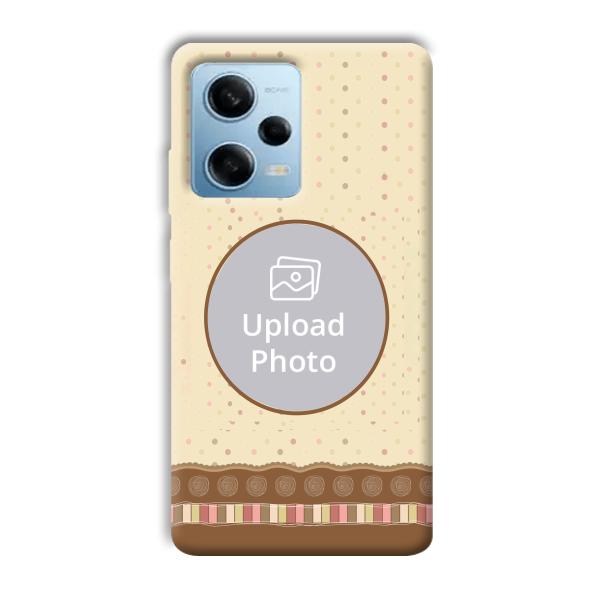 Brown Design Customized Printed Back Cover for Redmi Note 12 5G