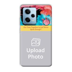 Best Friend Quote Customized Printed Back Cover for Redmi Note 12 5G