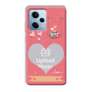 Love Birds Design Customized Printed Back Cover for Redmi Note 12 5G