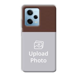Brown Customized Printed Back Cover for Redmi Note 12 5G