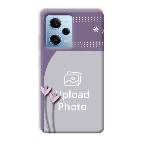 Lilac Pattern Customized Printed Back Cover for Redmi Note 12 5G