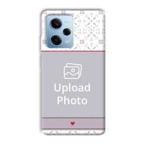 Fabric Print Customized Printed Back Cover for Redmi Note 12 5G