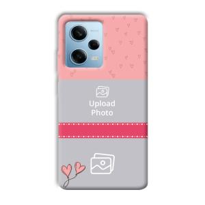 Pinkish Design Customized Printed Back Cover for Redmi Note 12 5G