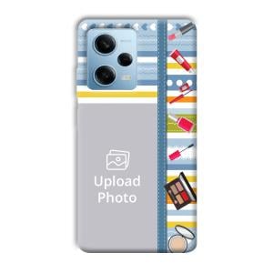 Makeup Theme Customized Printed Back Cover for Redmi Note 12 5G