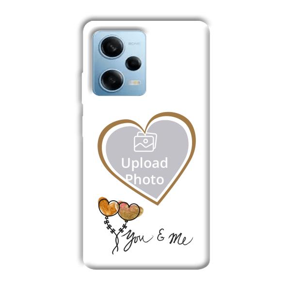 You & Me Customized Printed Back Cover for Redmi Note 12 5G