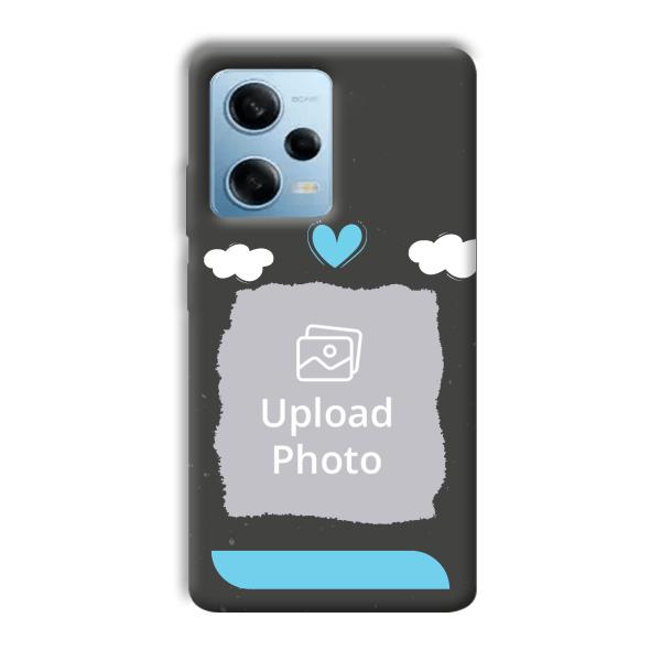 Love & Clouds Customized Printed Back Cover for Redmi Note 12 5G