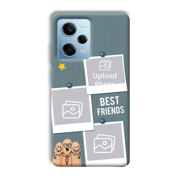 Best Friends Customized Printed Back Cover for Redmi Note 12 5G