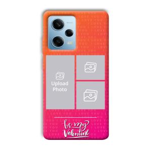 To My Valentine Customized Printed Back Cover for Redmi Note 12 5G