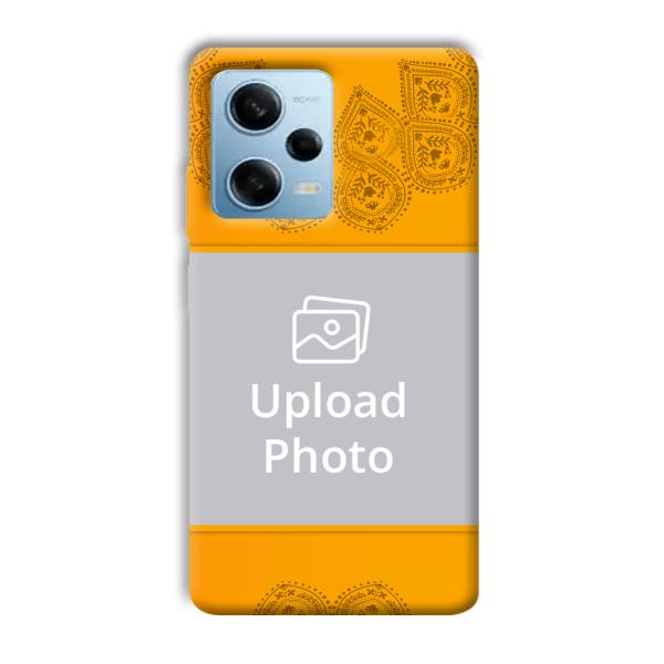 Mehendi Design Customized Printed Back Cover for Redmi Note 12 5G