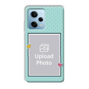 Sky Blue Customized Printed Back Cover for Redmi Note 12 5G