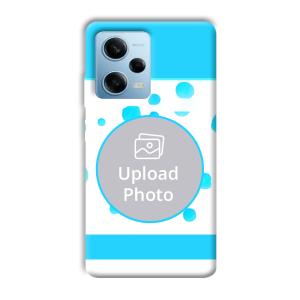 Bluish Customized Printed Back Cover for Redmi Note 12 5G