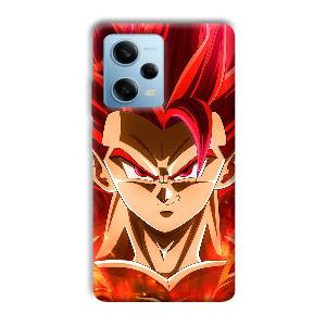 Goku Design Phone Customized Printed Back Cover for Redmi Note 12 5G