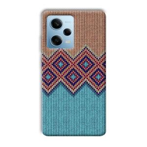 Fabric Design Phone Customized Printed Back Cover for Redmi Note 12 5G