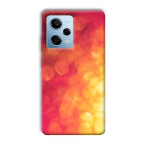 Red Orange Phone Customized Printed Back Cover for Redmi Note 12 5G