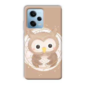 Owlet Phone Customized Printed Back Cover for Redmi Note 12 5G