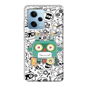 Animated Robot Phone Customized Printed Back Cover for Redmi Note 12 5G