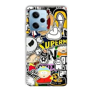 Cartoons Phone Customized Printed Back Cover for Redmi Note 12 5G