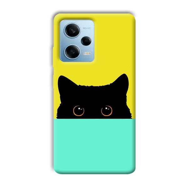 Black Cat Phone Customized Printed Back Cover for Redmi Note 12 5G