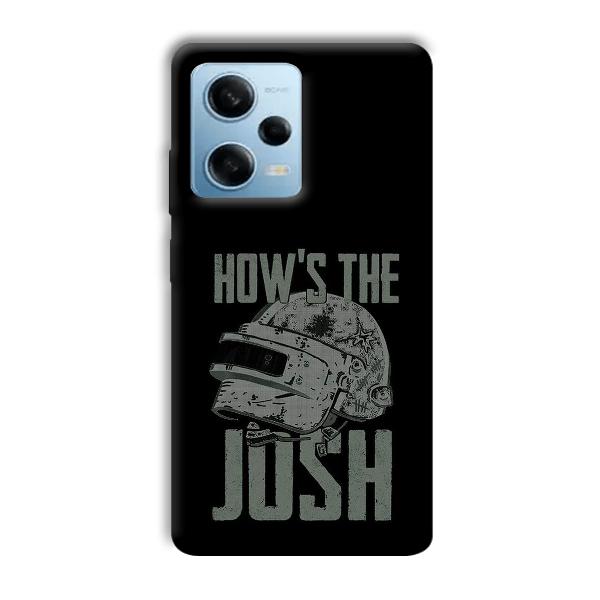 How's The Josh Phone Customized Printed Back Cover for Redmi Note 12 5G