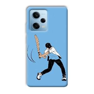 Cricketer Phone Customized Printed Back Cover for Redmi Note 12 5G