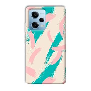 Pinkish Blue Phone Customized Printed Back Cover for Redmi Note 12 5G