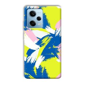 Blue White Pattern Phone Customized Printed Back Cover for Redmi Note 12 5G