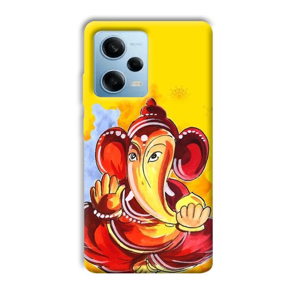 Ganesha Ji Phone Customized Printed Back Cover for Redmi Note 12 5G