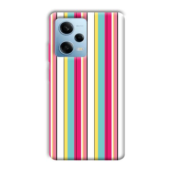 Lines Pattern Phone Customized Printed Back Cover for Redmi Note 12 5G