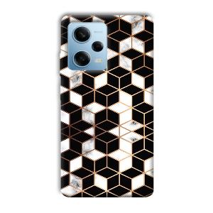 Black Cubes Phone Customized Printed Back Cover for Redmi Note 12 5G