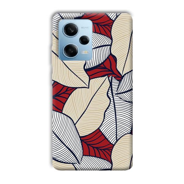 Leafy Pattern Phone Customized Printed Back Cover for Redmi Note 12 5G