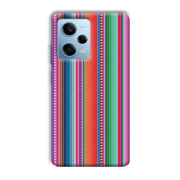 Fabric Pattern Phone Customized Printed Back Cover for Redmi Note 12 5G