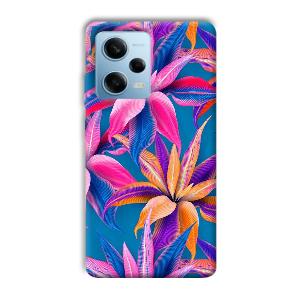 Aqautic Flowers Phone Customized Printed Back Cover for Redmi Note 12 5G