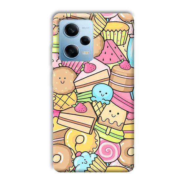 Love Desserts Phone Customized Printed Back Cover for Redmi Note 12 5G