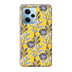 Yellow Fabric Design Phone Customized Printed Back Cover for Redmi Note 12 5G