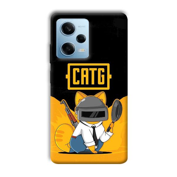 CATG Phone Customized Printed Back Cover for Redmi Note 12 5G