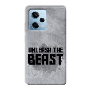 Unleash The Beast Phone Customized Printed Back Cover for Redmi Note 12 5G