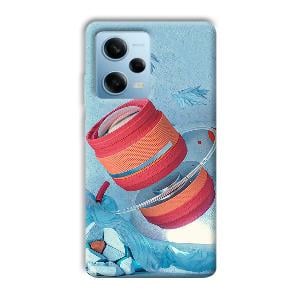 Blue Design Phone Customized Printed Back Cover for Redmi Note 12 5G