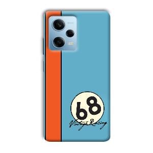 Vintage Racing Phone Customized Printed Back Cover for Redmi Note 12 5G
