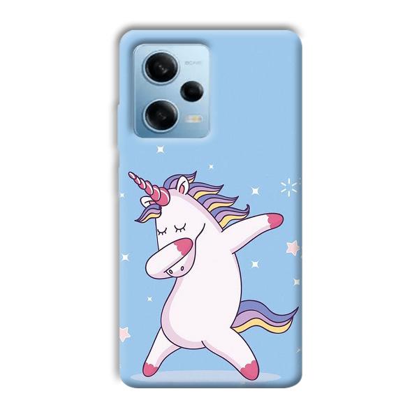 Unicorn Dab Phone Customized Printed Back Cover for Redmi Note 12 5G