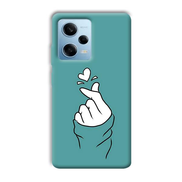 Korean Love Design Phone Customized Printed Back Cover for Redmi Note 12 5G