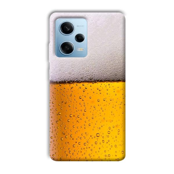 Beer Design Phone Customized Printed Back Cover for Redmi Note 12 5G