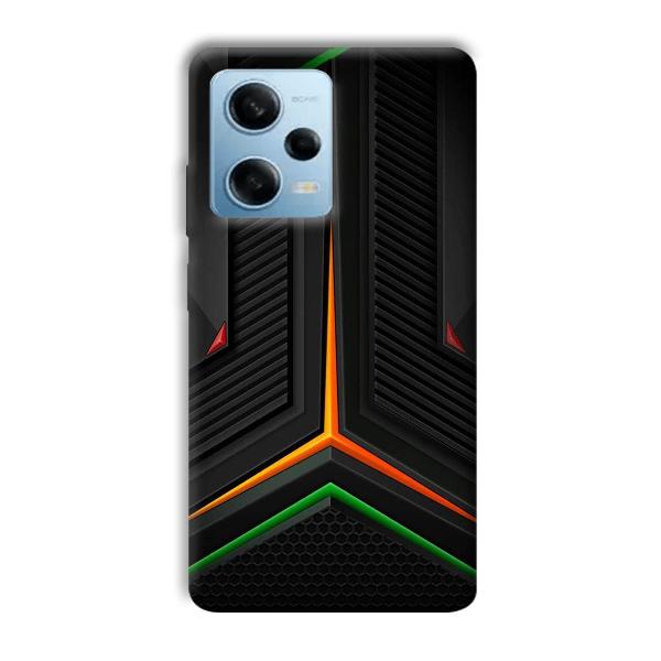 Black Design Phone Customized Printed Back Cover for Redmi Note 12 5G