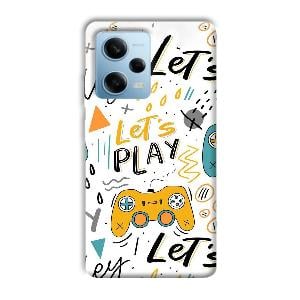 Let's Play Phone Customized Printed Back Cover for Redmi Note 12 5G