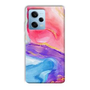 Water Colors Phone Customized Printed Back Cover for Redmi Note 12 5G