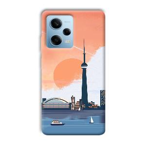 City Design Phone Customized Printed Back Cover for Redmi Note 12 5G