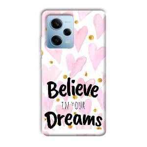 Believe Phone Customized Printed Back Cover for Redmi Note 12 5G