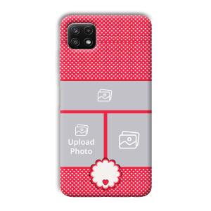Little Hearts Customized Printed Back Cover for Samsung Galaxy A22