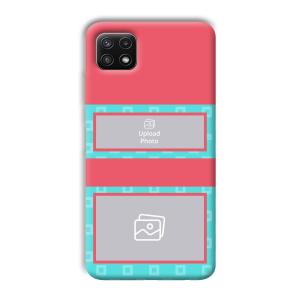 Blue Pink Customized Printed Back Cover for Samsung Galaxy A22